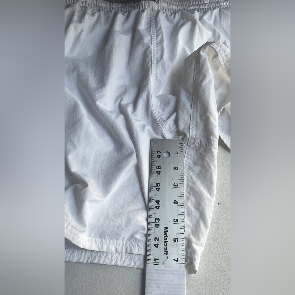 Nike Split‎ Logo Icon 7 JDI Fade Volley Shorts White Sz XXL Summer Sporty Preppy - Picture 8 of 15